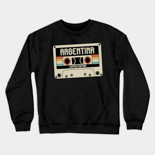 Argentina - Limited Edition - Vintage Style Crewneck Sweatshirt by Debbie Art